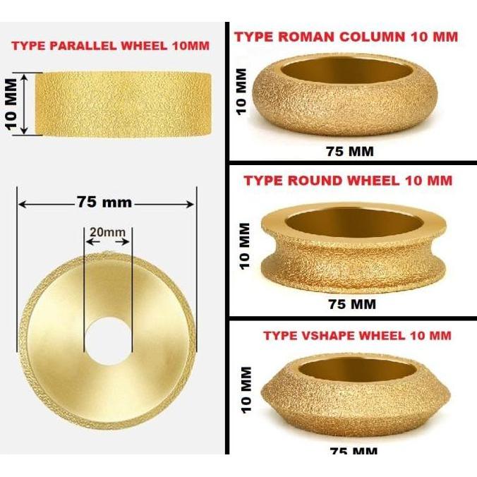 Roda mata gerinda diamond grinding wheel EDGE GRINDING WHEEL