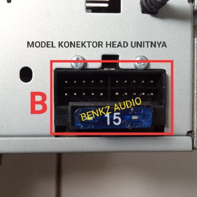 Soket headunit dvd tape mobil universal 20 pin