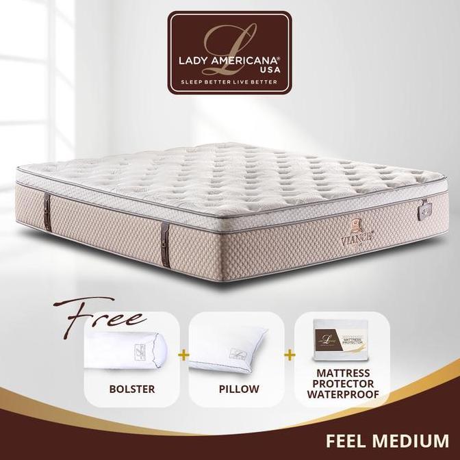 Kasur Springbed Lady Americana Viance Mattress Only ( Medium )