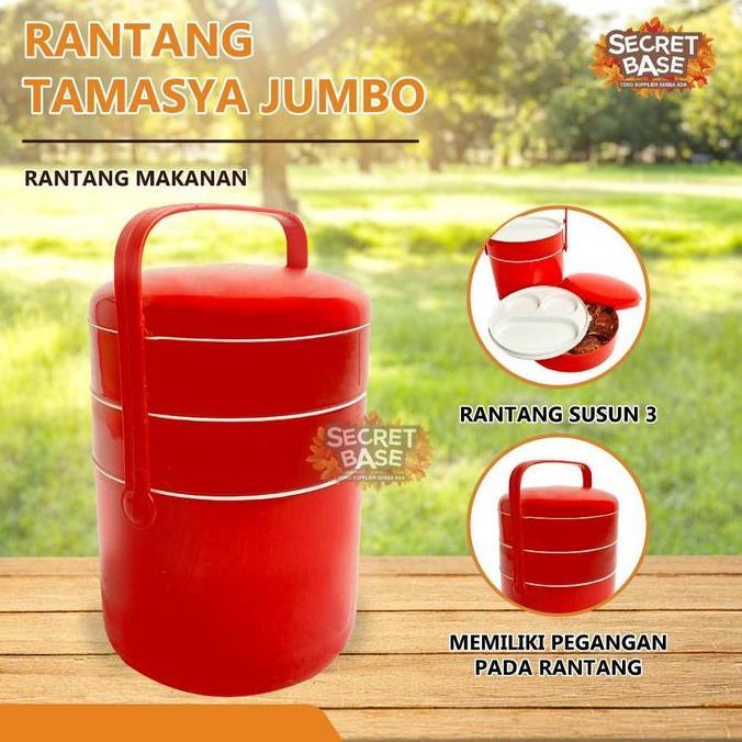 RANTANG TAMASYA JUMBO - Rantang Susun Plastik / Tempat Bekal Makan