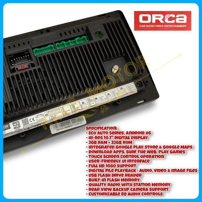 Head Unit Android ORCA ADR-9988 ECO Series 9 inch / 10 inch RAM 2/32