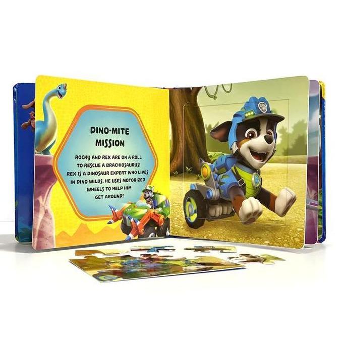 Paw Patrol Buku Puzzle Anak Dino Rescue My First Puzzle Book - Jigsaw Puzzles for kids 10-page board