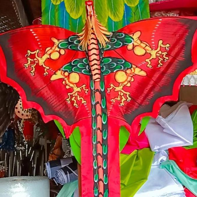 Layangan 3D Bentuk Kepala Naga Mainan Layang Layang Khas bali