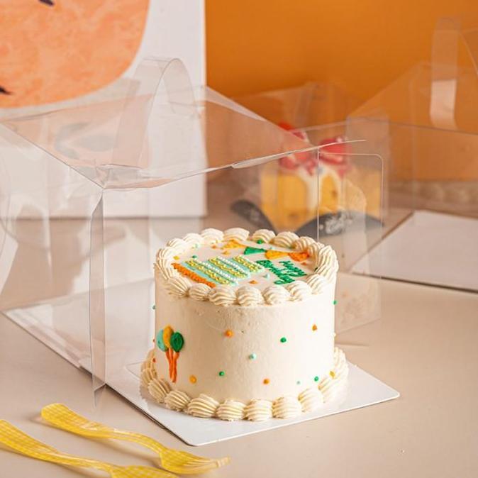 KOTAK KUE MIKA BOX CAKE ULTAH 20x20 KOREAN CAKE MIKA KK01 UNIK ELEGAN