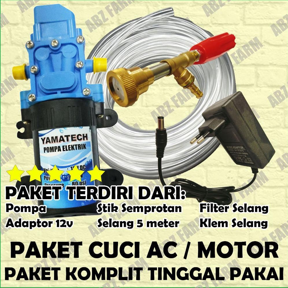 Paket Alat Cuci Motor AC Komplit Mesin Stim Jetwash Mini