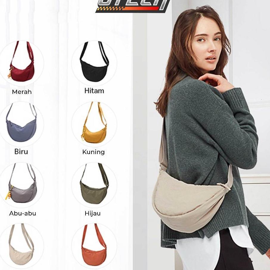 Tas Bahu Mini Wanita Selempang Waist Bag Sling Bag Kanvas Shoulder Bag Tas Selempang Cowok Cewek