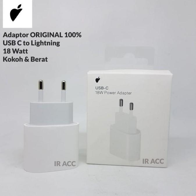 ORIGINAL 100% Adaptor Batok 18 Watt / 20 Watt Charger Iphone 11 12 Pro