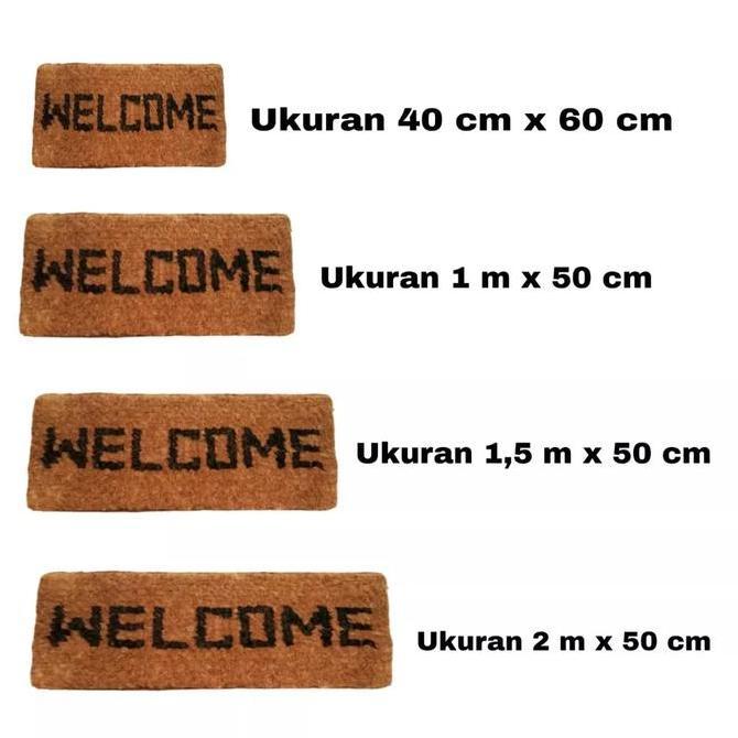 Keset Sabut Kelapa Keset Ijuk Keset Sabut Welcome Keset Sabut Besar Ke