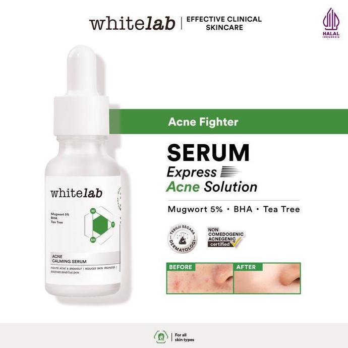 Skinyou- [Flashsale] Whitelab 5Pcs Paket Acne Lengkap - Facial Wash, Toner, Serum, Moisturizer, Acne
