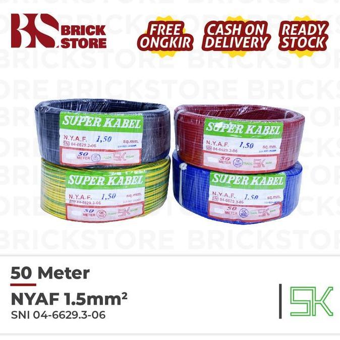 Denki- Kabel Super Nyaf 1.5 Mm Nyaf 1.5Mm 50 Meter 50Meter