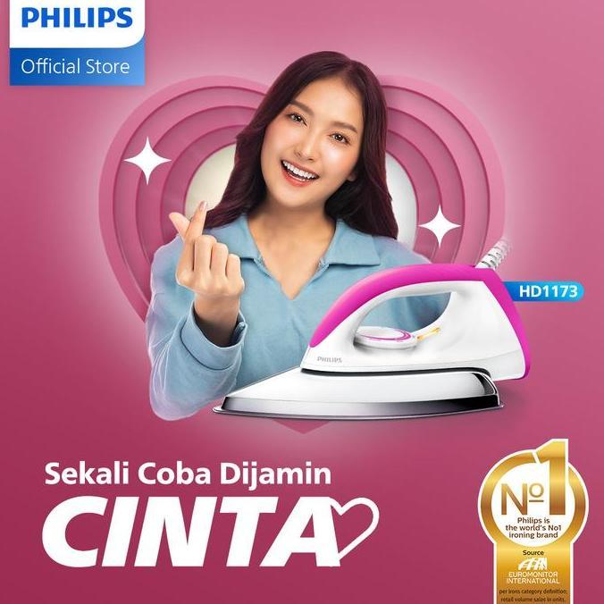 Arigato- Philips Classic Setrika Kering Hd1173 Anti-Baret, Philips Setrika Kering Classic, Seterika,