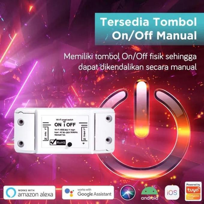 Denki- Bardi Breaker On Off Saklar Wifi Switch Smart Home