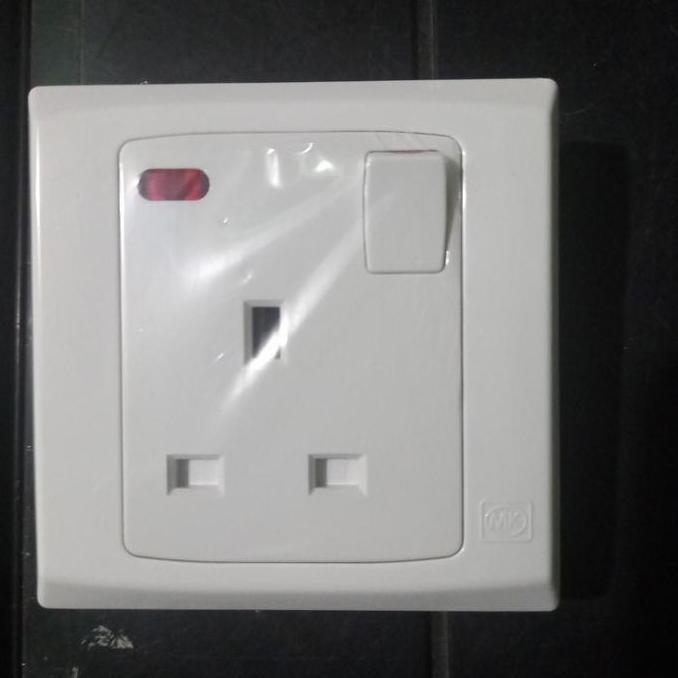 Denki- Stop Kontak Ac 1 Gang Mk S2657 Whi