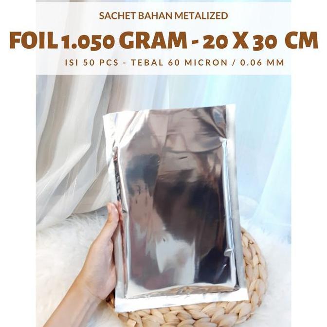 Aluminium Foil Untuk Kemasan Kopi - Plastik Semi Metalized 1 KG