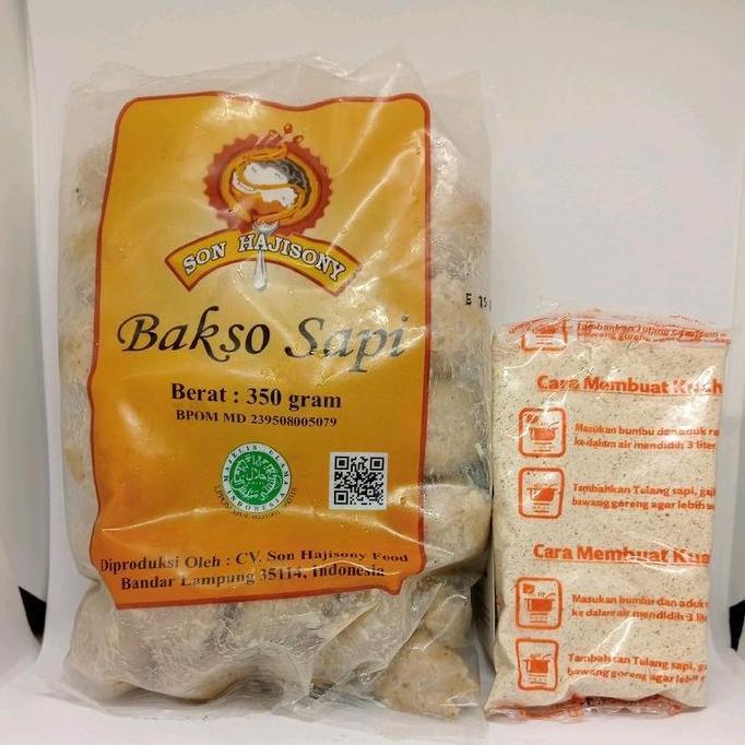 Beff- Bakso Sony Lampung + Bumbu Ukuran Kecil Asli Lampung