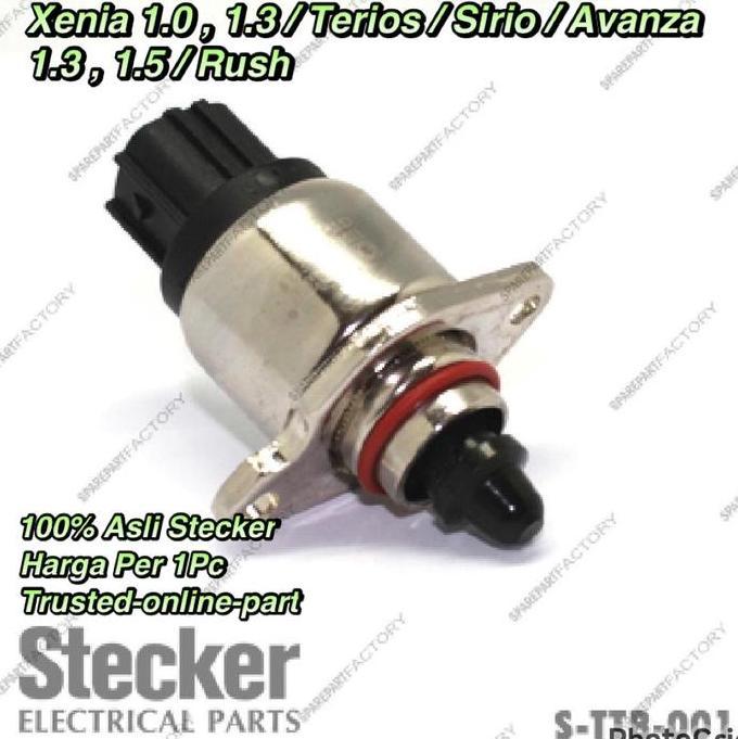 Idle Speed Control Isc Xenia 1.0 , 1.3 / Terios / Sirion / Avanza 1.3 , 1.5 / Rush 100% Asli Stecker