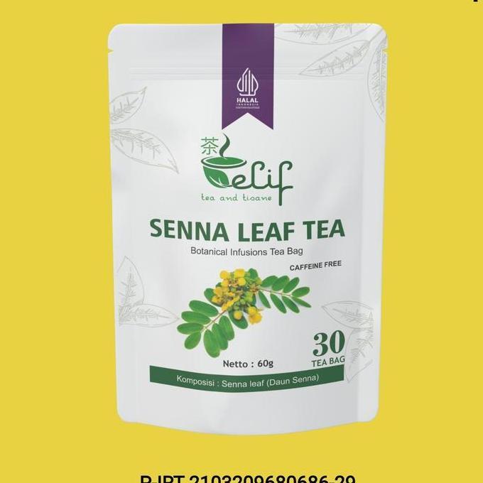 Trinken- Elif Tea And Tisane Senna Leaf Tea : Teh Daun Senna Isi 30 Kantong Teh