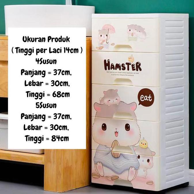 Lemari Pakaian Plastik Anak Laci Plastik Susun Bayi Perempuan Laki Laki Lemari Plastik Susun hi