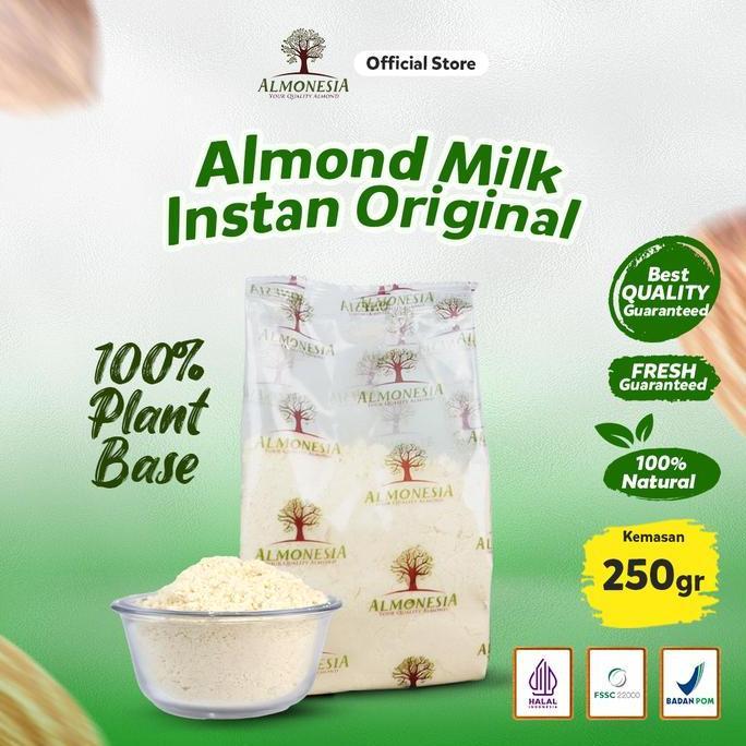 Maxmilt- Almonesia - Almond Milk Instant Original (Susu Almond Organik Non Dairy) 250Gr