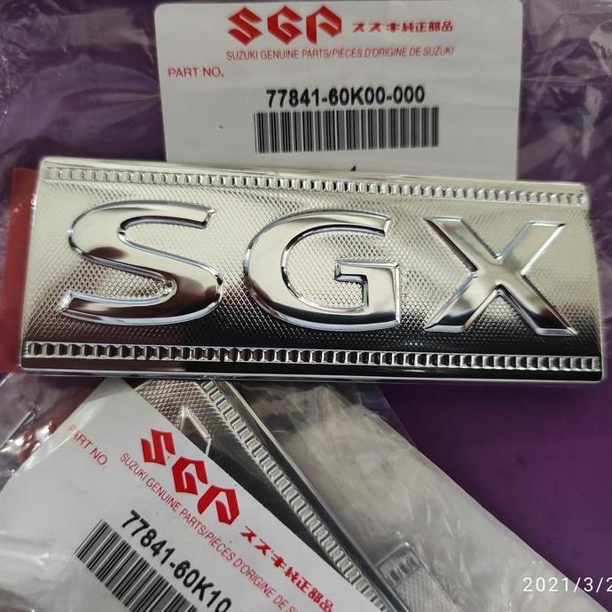 Emblem Tulisan Sgx Apv Arena