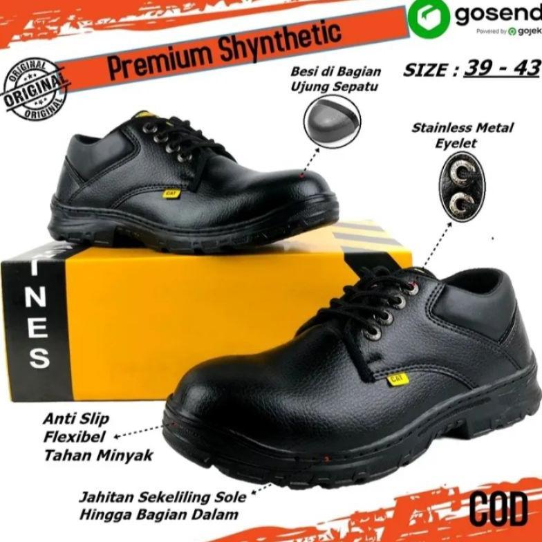 Grade Ori Sepatu Safety Pria Ujung Besi Sepatu Safety Low Boot Sepatu Septi Model Pendek