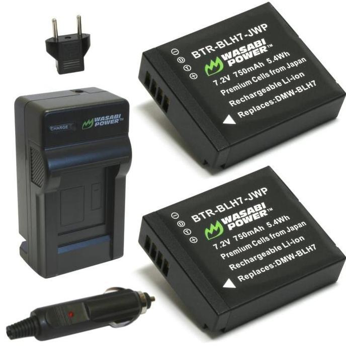 Wasabi Power Battery & Charger KIT for Panasonic DMW-BLH7 DMW-BLH7E DMW BLH7 BLH7E Lumix DC GX800 GX
