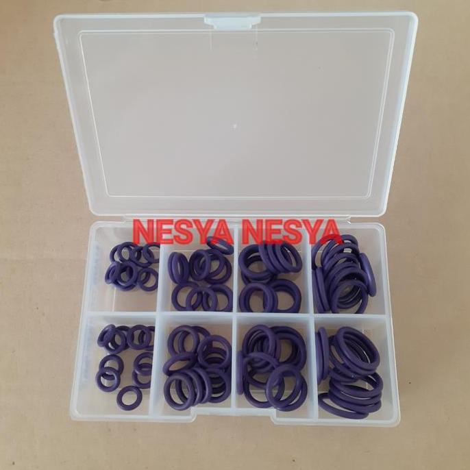 Super Promo, Seal Sil O-Ring O Ring Oring Kit Lengkap / Kotak = 80Pcs 80 Pcs Untuk Koneksi Sambungan