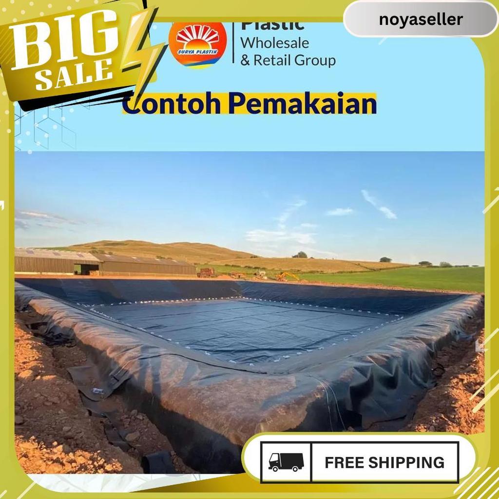 Geomembran Hdpe Tebal 500 Micron Lebar 5 Meter Meledak