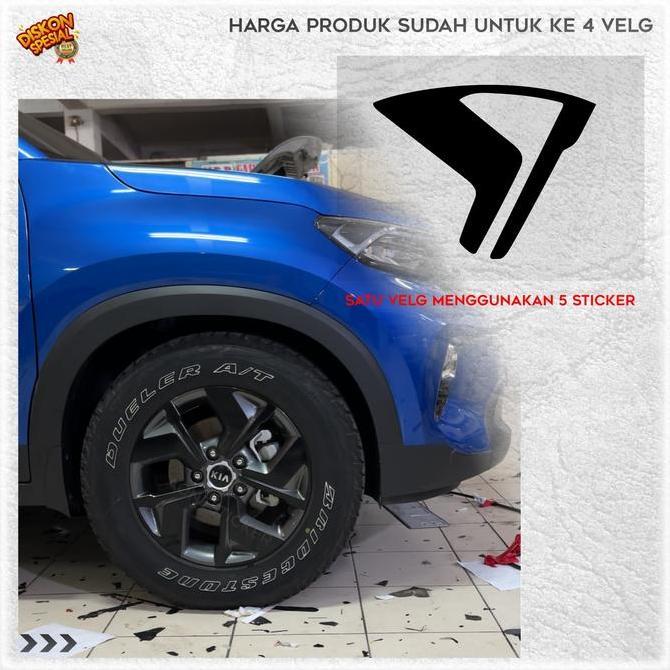 Stiker Velg  Kia Sonet Delete Chrome Variasi