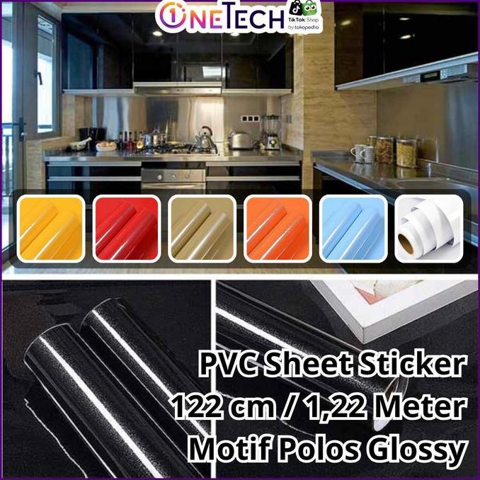 NAUMI PVC SHEET RONA STIKER PELAPIS FURNITURE MOTIF POLOS GLOSSY / DOFF MATTE STICKER PELAPIS FURNIT