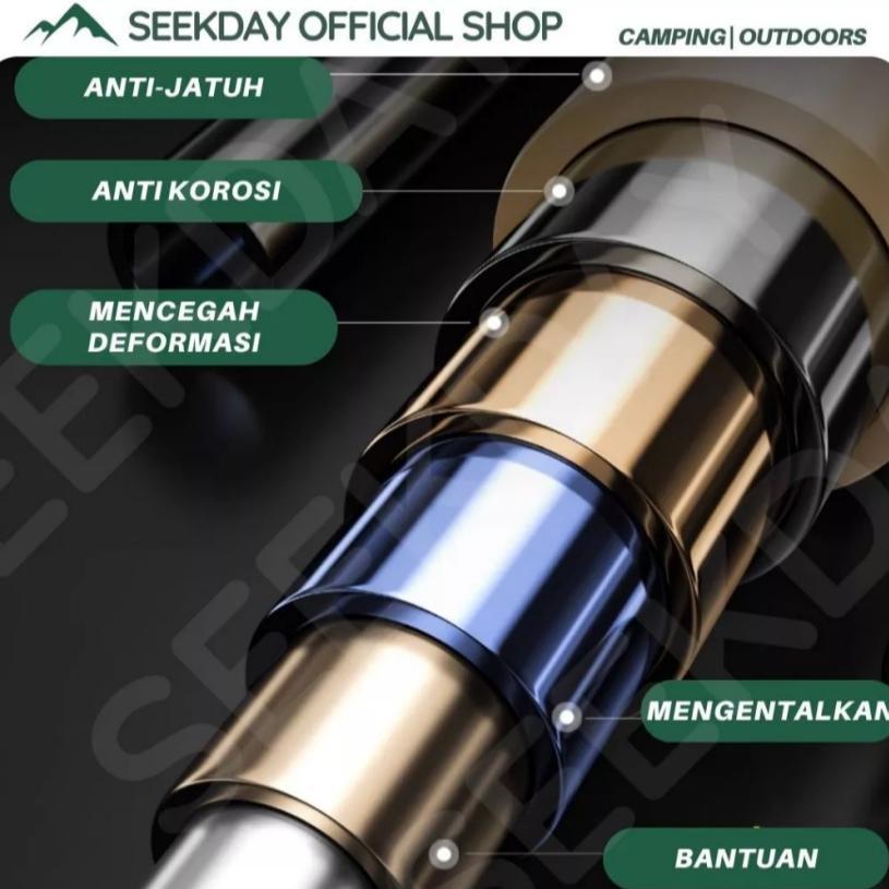 garansi seekday kursi dan meja lipat outdoor set camping meja lipat portable 2 kursi 1 meja