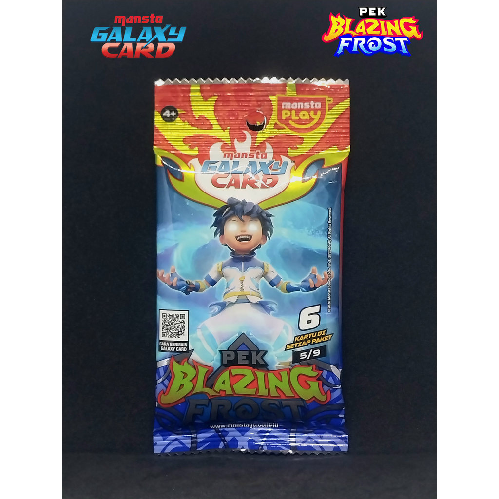 Kartu Boboiboy Monsta Galaxy Card Pek Blazing Frost