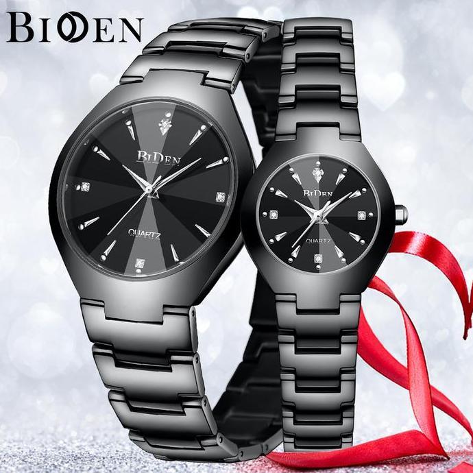 Biden Brand Top jam tangan couple fashion bisnis tali stainless steel