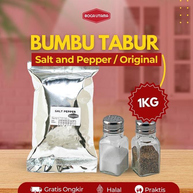 Bumbu Tabur Salt Pepper Original 1 kg Ayam Taiwan LS