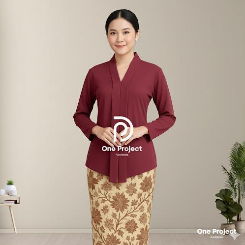 BEST SELLER Kebaya Kartini Lengan Panjang Atasan Baju Wanita Lamaran Kondangan Muslimah Hari Raya Ka