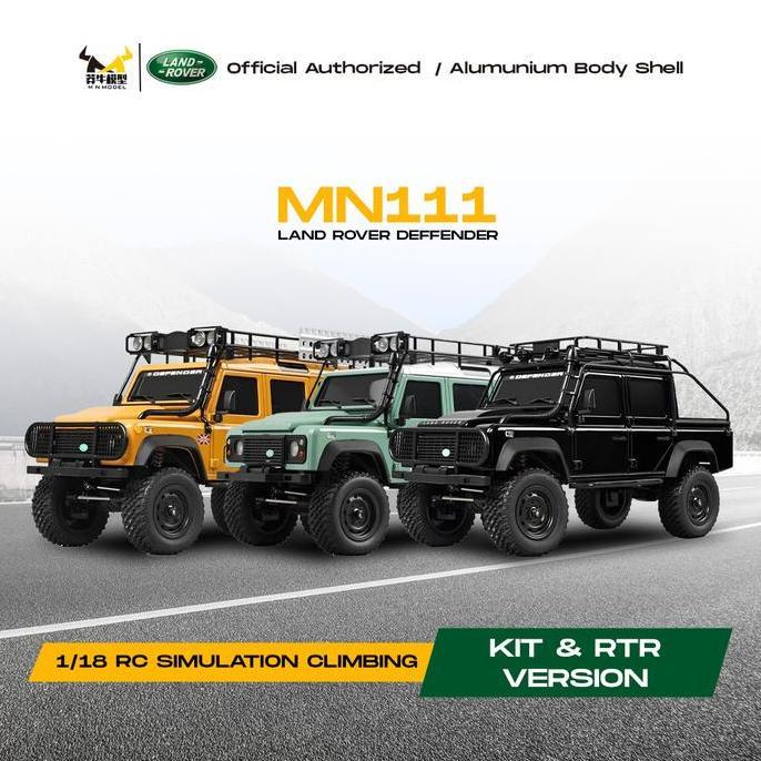 Rc Mn111 Rtr Kit Mobil Metal Adventure Landrover 1/18 4Wd Offroad