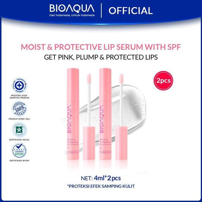 Utsukushi- Lip Serum : Beli 1 Gratis 1Buhotei Bioaqua Lip Serum Warna Bibir Pink Alami Ribuan Orang 