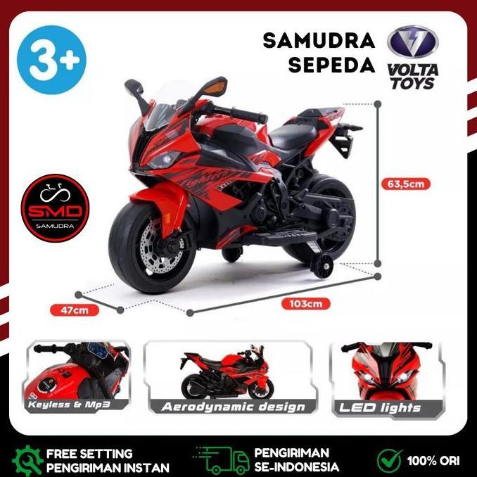 Motor Aki Mainan Anak Cas Shp Volta 5059 Ninja Supersport Murah Bdg