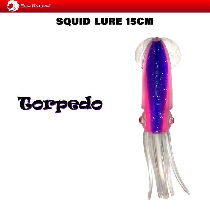 Mantap- Searyoma Squid Soft Lure 15 Cm/ Bait - Cumi Sotong Karet - Umpan Layur