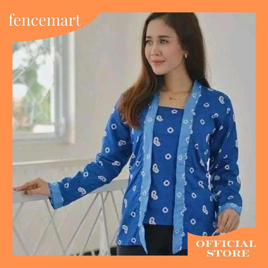 Batik Kebaya Kutubaru Jumputan Wanita Size Jumbo Solo GBM Termurah