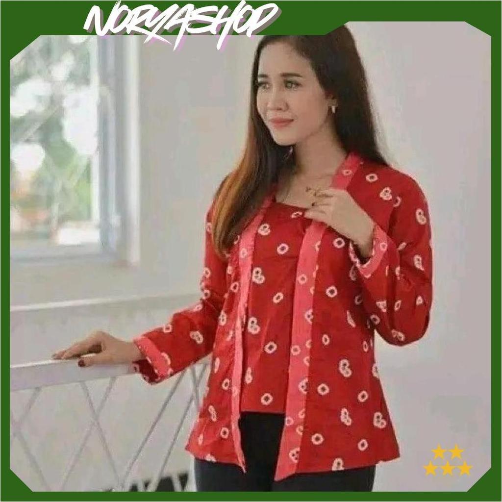 Batik Kebaya Kutubaru Jumputan Wanita Size Jumbo Solo GBM Promo
