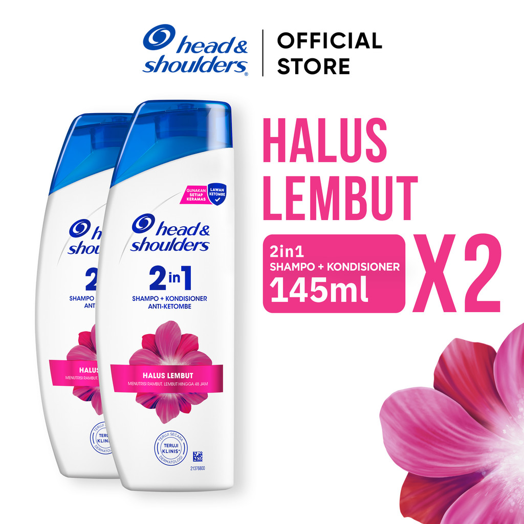 Head & Shoulders Shampoo 2-in-1 Varian Smooth and Silky 145ml x2