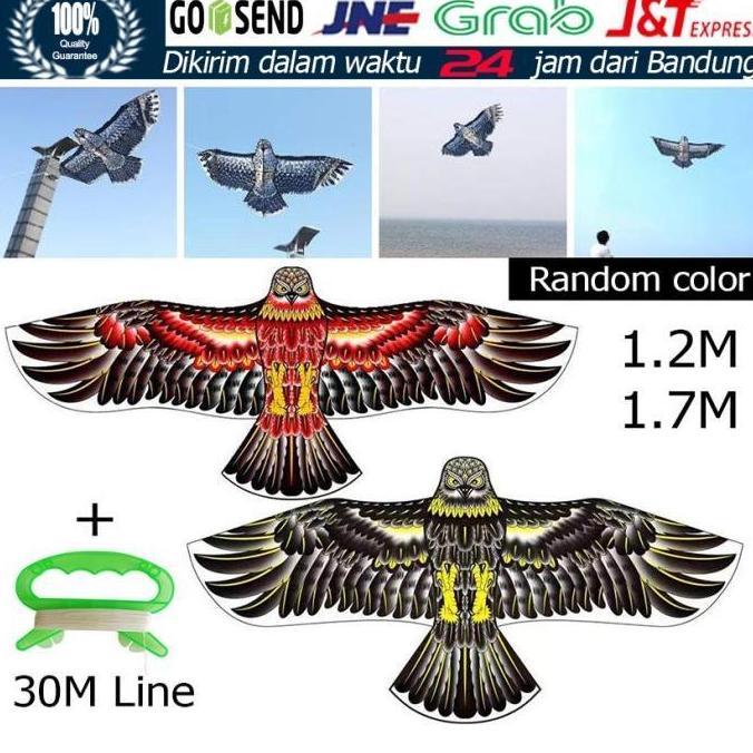 Hemat Mainan Layangan Elang Jumbo Burung 1.7M Mainan Layang Layang Anak Pcs