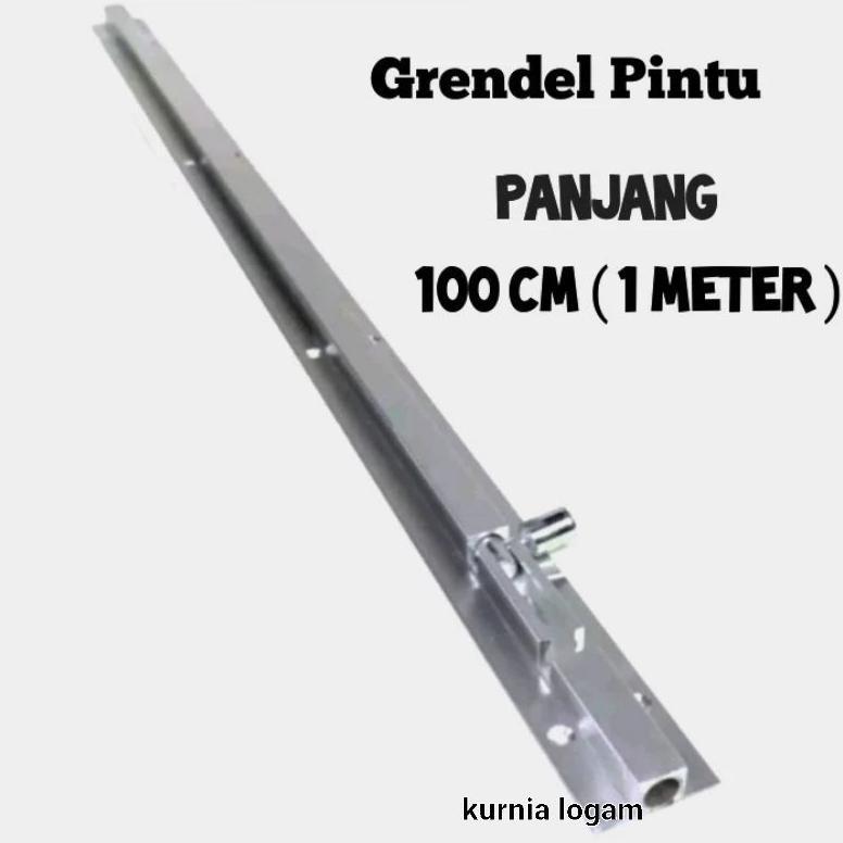 Grendel Slot Pintu Rumah panjang (1 Meter) Full Cor Tebal Kunci Pintu