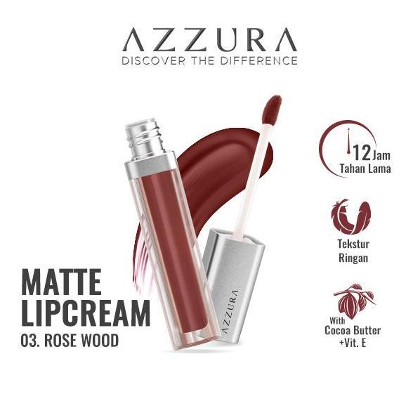 Lipcolor- Azzura Matte Lipcream | Lipstik Matte Lip Cream
