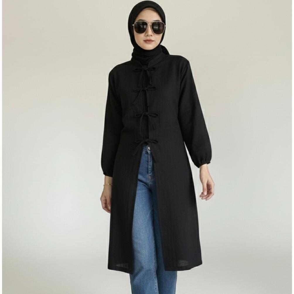TERLARIS SORAI LONG TUNIK/ KATUN POPLIN ( EDISI LEBARAN )