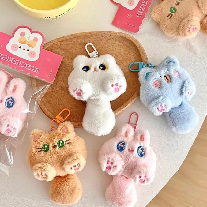 Sfp- Vinnatus Gantungan Tas Lucu Hiasan Boneka Kucing Imut Cute Plush Animal Doll Souvenir Kucing Im