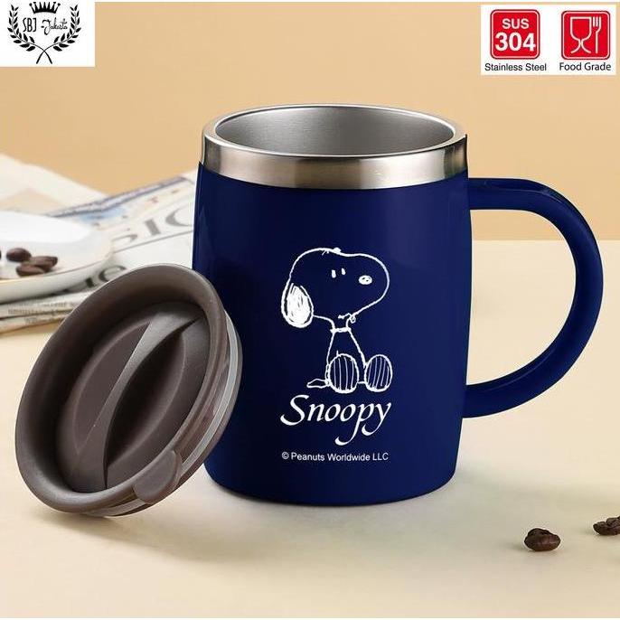Sfp- Cangkir Mug Stainless Steel 304 Sus Vacuum Insulated Mug Snoopy Original