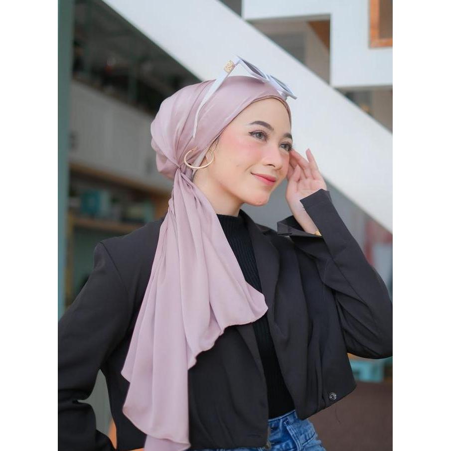 Heddosukafu- Lowkey Lux Series Turban Turban Dewasa By Winonamodest Turban Mewah Turban Pesta Silk