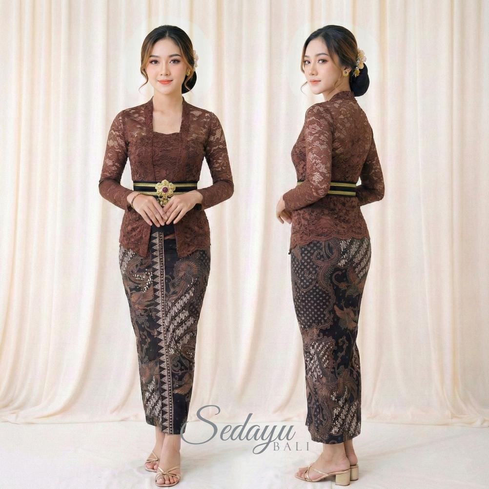 terbaru full color one set kebaya sofia panjang set obi belt | pakaian adat atasan dan bawahan wanit